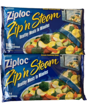 2X Ziploc Zip &#39;n Steam Microwave Cooking Bags Ready Meals 10 Count (20 Total) - $49.49