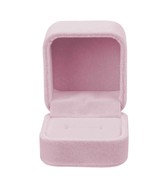 Pink Velvet Ring Earring Gift Box - $146.74 MXN