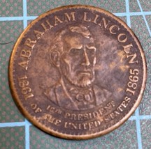 Abraham Lincoln 16th President Of United States Token Used - £18.24 GBP