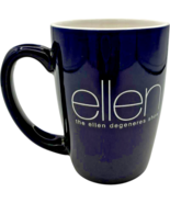 the ellen degeneres show navy blue ceramic 14 oz coffee mug by M ware - $19.24