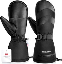 UMEWARM -10°F Winter Ski Mittens for Men &amp; Women Made with 3M C100 Insul... - £27.45 GBP