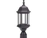Outdoor Post Lighting Pole Lantern Fixture With One E26 Base Max 60W, Al... - $56.99