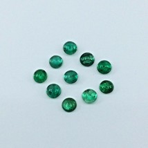 Lot Loose Natural Brazilian Cabochon Emeralds 2.9 cts Size 3.8-4mm AAA Quality - £207.82 GBP