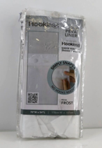 Hookless 70&quot; x 54&quot; It&#39;s a Snap PEVA Frosty Shower Curtain Liner RBH14LINY308HD - £13.90 GBP
