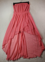 Love J Sheath Dress Womens Medium Pink 100% Polyester Off The Shoulder Pleated - £16.87 GBP