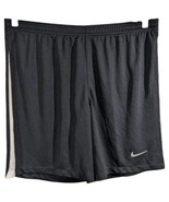 Nike Athletic Sports Shorts Black with White Stripe Mens Sz L Large (No ... - £22.78 GBP