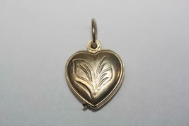 Fine 14K Yellow Italy Gold Sliding 14mm Heart Locket Pendant Charm 2.0 grams - £113.73 GBP