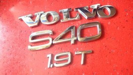 2000 Volvo S40 1.9 T Rear Trunk Gate Lid Chrome Emblem Logo Badge Sign Set 00 - £9.95 GBP