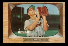 Vintage 1955 Baseball Card Bowman #35 Bill Tuttle Outfield Detroit Tigers - £7.74 GBP