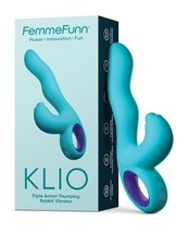 Klio Femme Funn Triple Action Thumping Rabbit Rechargeable Vibrator - £85.38 GBP