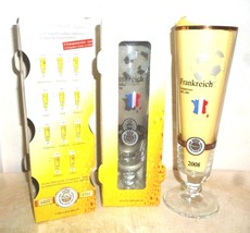 Warsteiner Team France Soccer EuroCup 2008 German Beer Glass - £10.26 GBP