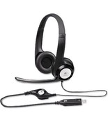 Logitech H390 Black Over the Ear Headset w/ Noise Canceling Headphones New - £13.18 GBP