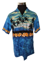 Royal Creations Hawaiian Shirt Men&#39;s Size Large Multicolor Island Casual Aloha - £11.24 GBP