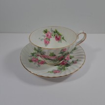 Stanley Fine Bone China Tea Cup Saucer England Pink Roses Floral - £45.57 GBP
