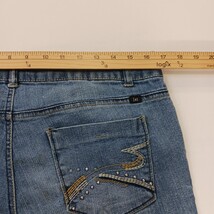 LEI Ashley Low Rise Junior Bootcut Jeans Blue Cotton Blend Denim Size 15 (34×33) image 10