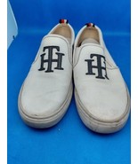 Tommy Hilfiger Lucey 3 Shoes White Black Text Slip On Sneaker Women&#39;s 6M... - €11,95 EUR