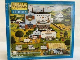 Charles Wysocki 1000 piece Puzzle Jigsaw Puzzle Game Sunnyside Up 2002 Eggs - £21.32 GBP