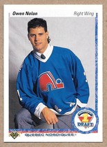 1990-91 Upper Deck #352 Owen Nolan Quebec Nordiques RC Rookie - £1.53 GBP