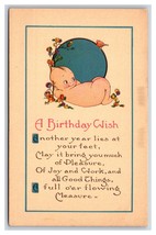 Rose O&#39;Neill Kewpie Among Flowers Birthday UNP Unused DB Postcard K17 - £6.06 GBP