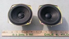 7MM71 PAIR OF SPEAKERS FROM PANASONIC: 4&quot; NOMINAL, SAMCO RAS12P12-G, 6 O... - $21.29