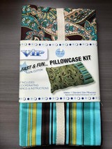 VIP Cranston Pillowcase Kit 100% Cotton Fabric Themed Fast &amp; Fun PCKIT P... - $19.99