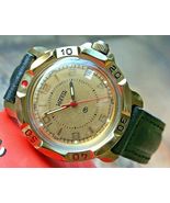 Vostok Komandirsky 819980 Russian Mechanical Military Wrist Watch Gold Dial - $69.99+