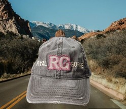 Royal Gorge RG Colorado Brown Hat Adjustable Logo Distressed Triangle Sport - £10.24 GBP