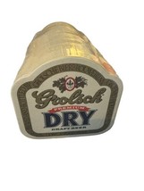 Vintage Sealed Set Of 100 Grolsch Premium Dry Draft Beer Cardboard Coasters  - £37.03 GBP