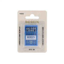 Bohin Jeans Flat Shank Sewing Machine Needles Size 100 5ct - $10.95