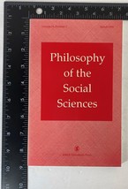 Philosophy of the Social Sciences, March 1994 Vol 24 No 1, Sage Journals - £15.69 GBP