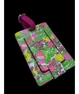 Lilly Pulitzer ID Photo Travel Card Case Tag Pink Green Yellow Tropical ... - €12,84 EUR