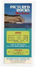 Pictured Rocks Best Cruises Brochure Munising Michigan $5.75 Cruise Fare - £14.06 GBP