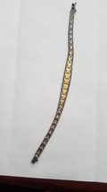 Rare Unique Milor BRACELET silver base and gold plated  0.5oz 7.5in - £78.36 GBP