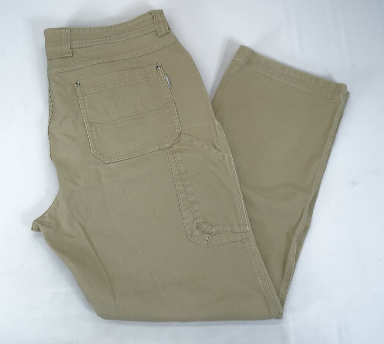 Primary image for Duluth Pants Mens 38x34 Brown Straight Workwear Cargo Carpenter Flex Fire Hose