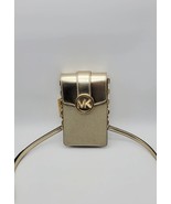 Michael Kors Carmen Small NS Phone Crossbody Handbag Pale Gold - $68.56