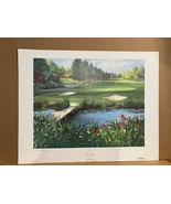 Golf Print &quot;Open Fairway&quot; by Jacqueline Penney 1990 water 20”H x 25”W - $538.84 MXN