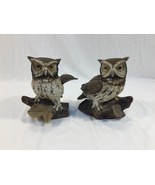 Vintage Pair of Ceramic Owl Figurines Homco Taiwan - £8.01 GBP