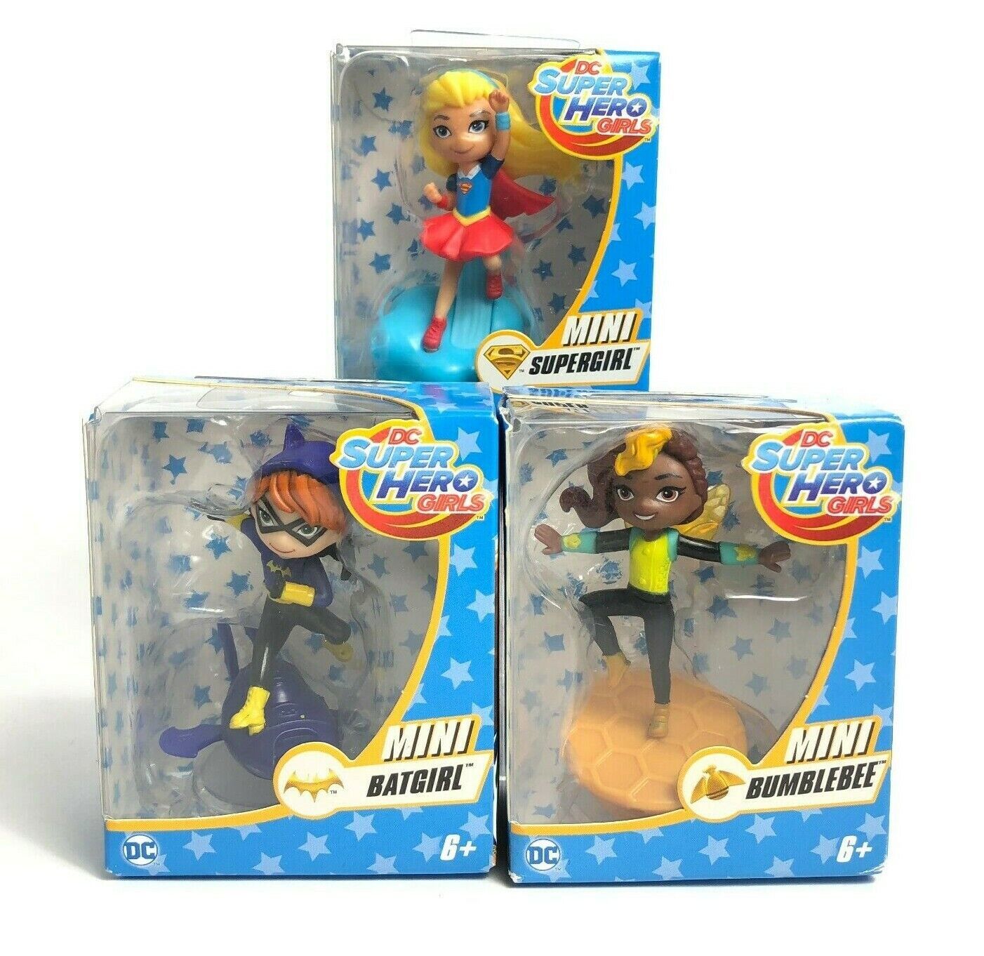 DC Superhero Girls Minifigures  Lot of 3 Bumblebee Supergirl Batgirl in Box - $24.32