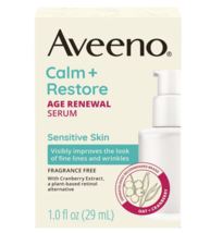 Aveeno Calm + Restore Age Renewal Anti Aging Face Serum 1.0fl oz - £54.98 GBP