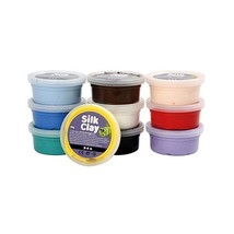 Creativ 10 x 40 g Silk Clay Assorted Colours Basic 2  - $48.00