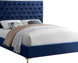 Cruz Collection Modern | Contemporary Velvet Upholstered Bed With Deep B... - $1,059.99