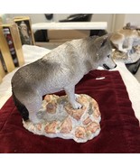 Wolf Figurine Living Stone Inc. Wolf “Lookout” 1993 - £15.35 GBP