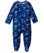 NWT MLB KC Royals Infant 24 Months All Over Print Zip Up Coverall Sleepwear - £10.14 GBP