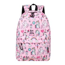 2022 New School Backpack  Rainbow  Design Water Repellent Backpack For Teenager  - £37.48 GBP