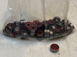 60 Quantity of Speed Metal Skateboard Bearings 22x8x7mm Red (60 Quantity) - $99.99