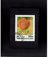 Tchotchke Stamp Art - Collectible Postage Stamp - Hybrid Red Rose - $10.58 CAD