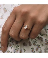 1.5 Ct Oval Cut Diamond Engagement Ring, 14k Yellow Gold Anniversary Gif... - $82.32 CAD+