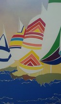 Rare 1985 Hand Signed Lisa A. Pomerantz Sailings Yachts Mixed Media Coll... - $4,586.51 MXN