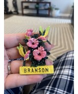 Branson Flower Bird Resin Fridge Magnet - $10.97 CAD