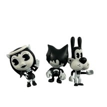 Bendy &amp; Ink Machine Action Figures Boris Alice Cake Toppers Lot of 3 - £11.73 GBP